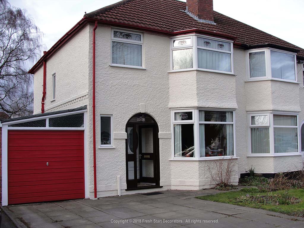 birmingham fresh start decorators paint exterior of house