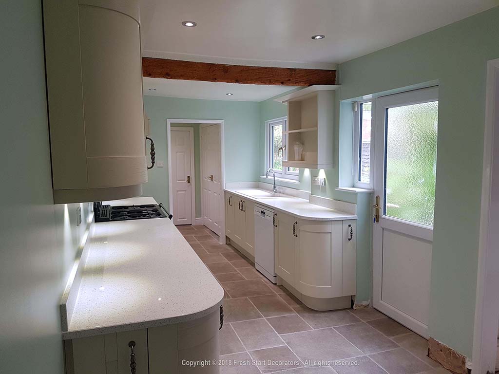 Kitchen in Birmingham with light paint