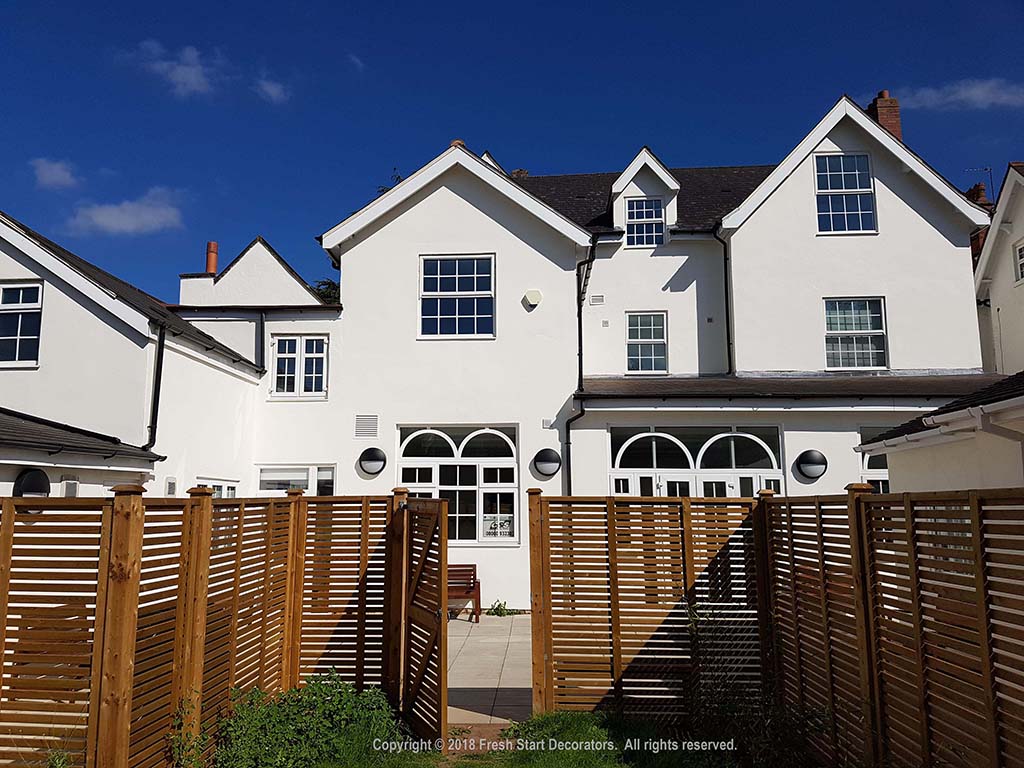 Fresh painted school exterior using dulux trade paint