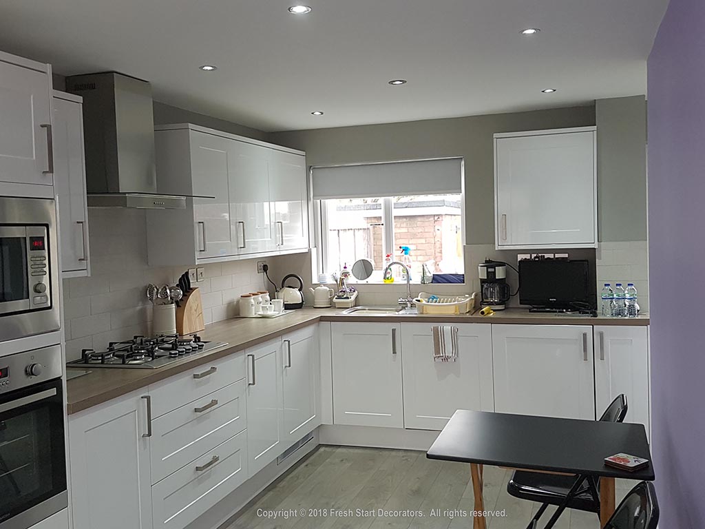 kitchen newly decorated