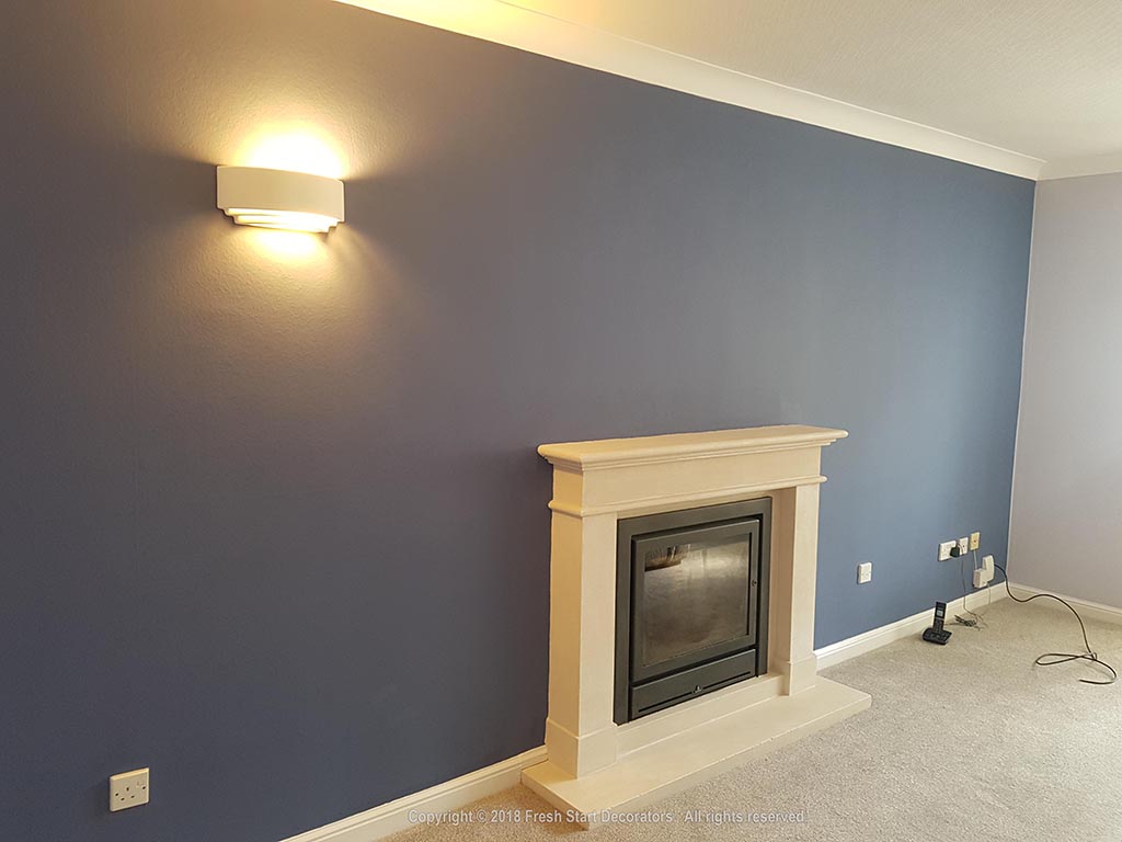 feature wall painted by fresh start decorators