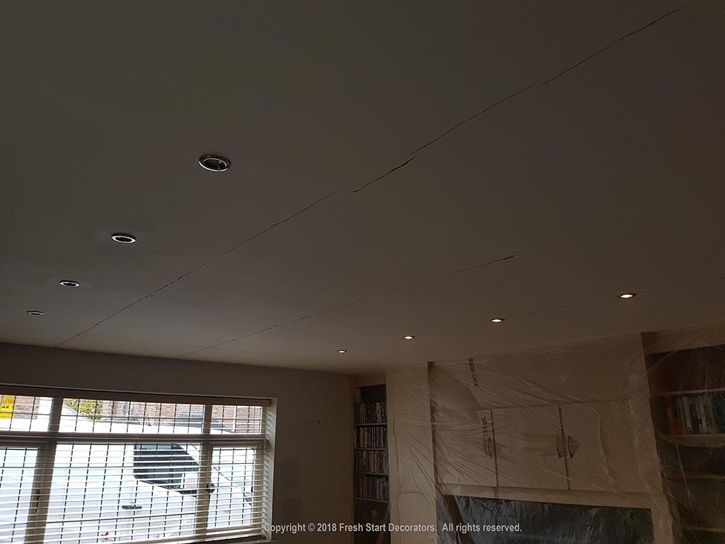 ceiling crack repair birmingham decorators