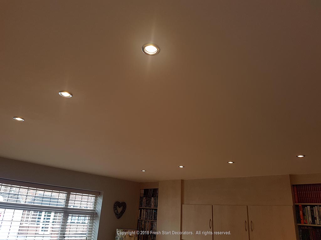 ceiling repaired by decorators