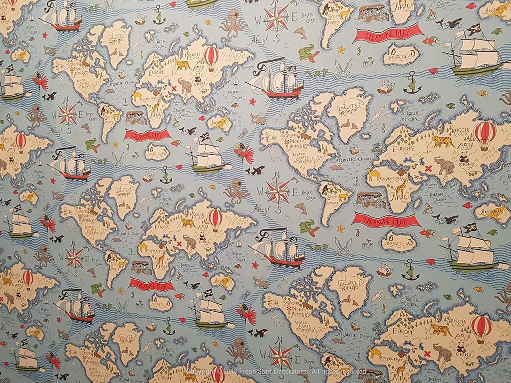 map wallpaper by fresh start decorators