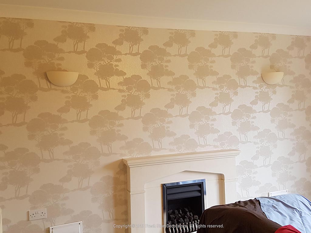 feature wallpaper by fresh start decorators