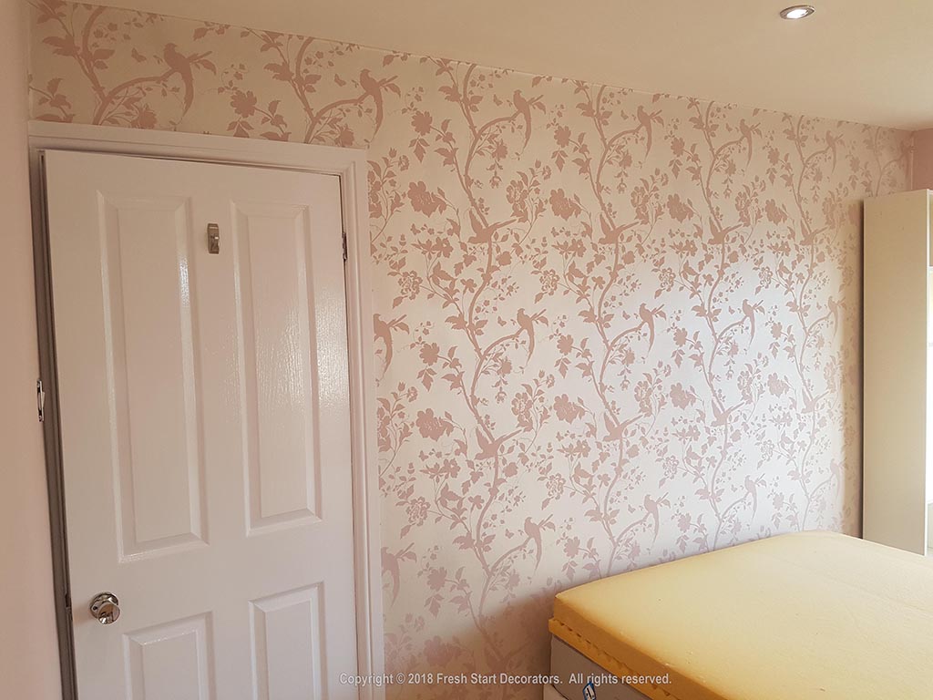 feature wall in bedroom